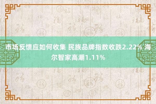 市场反馈应如何收集 民族品牌指数收跌2.22% 海尔智家高潮1.11%